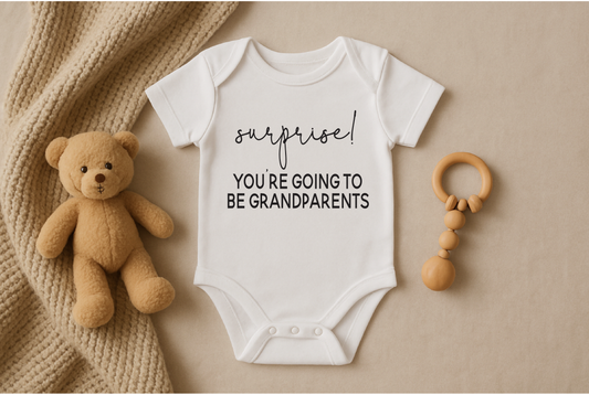Surprise Grandparents Pregnancy Announcement Onesie