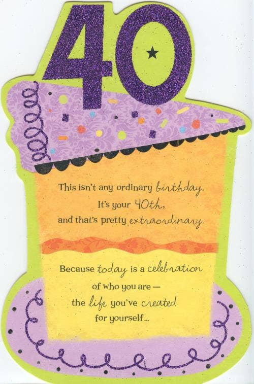 Birthday Age 40