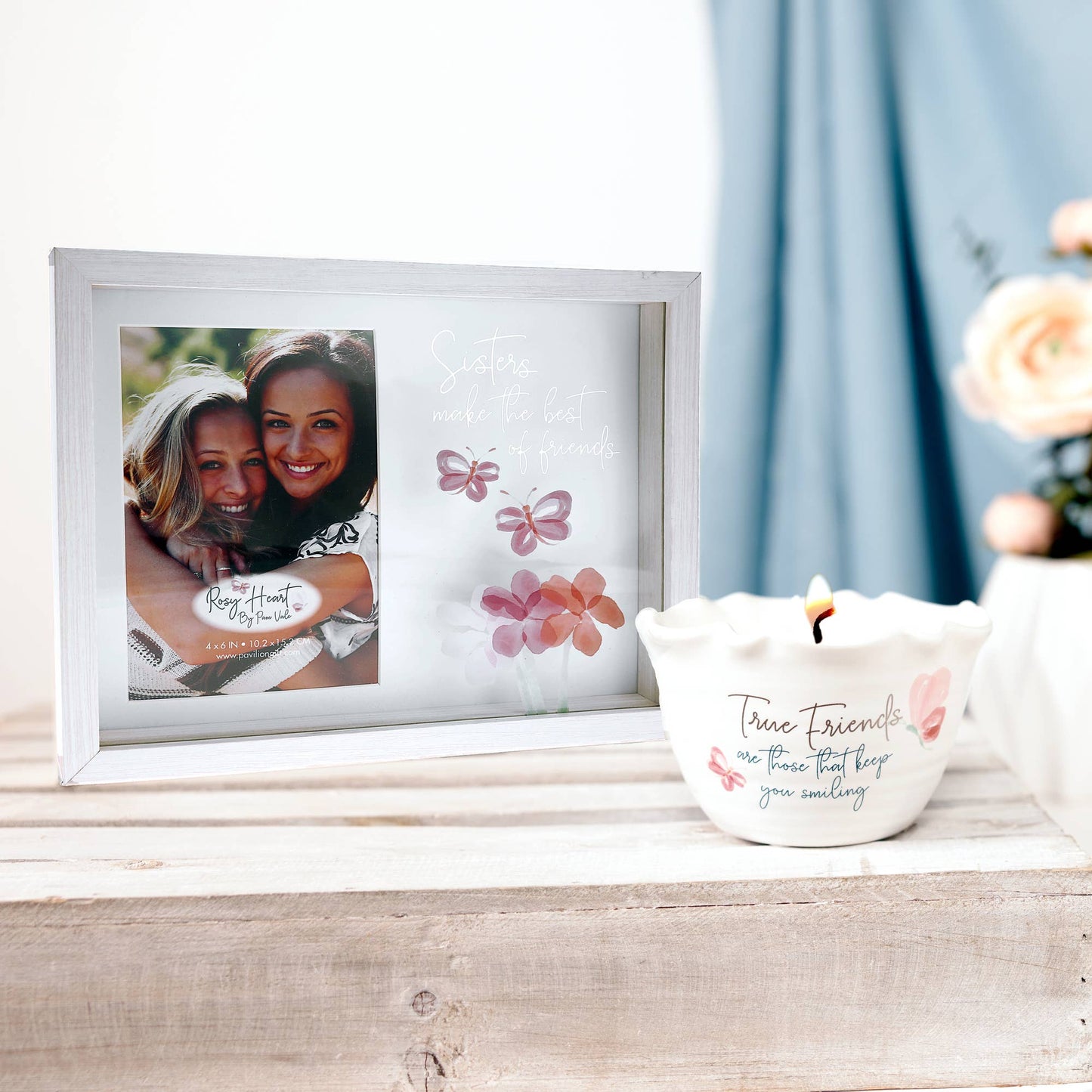 Sisters - 9.5" x 7.5" Shadow Box Frame
(Holds 4" x 6" Photo)