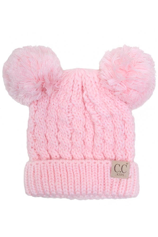 C.C Kids Double Pom Pom Beanie