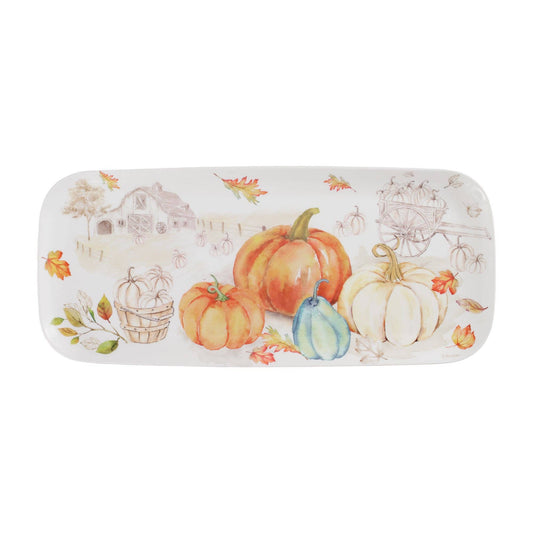 Pumpkin Season 15" Melamine Rectangle Tray