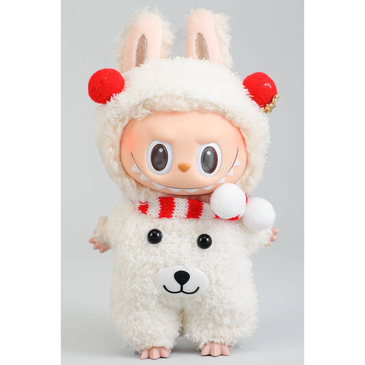 ADORABLE FURRY POLAR BEAR OUTFIT WITH HAT
