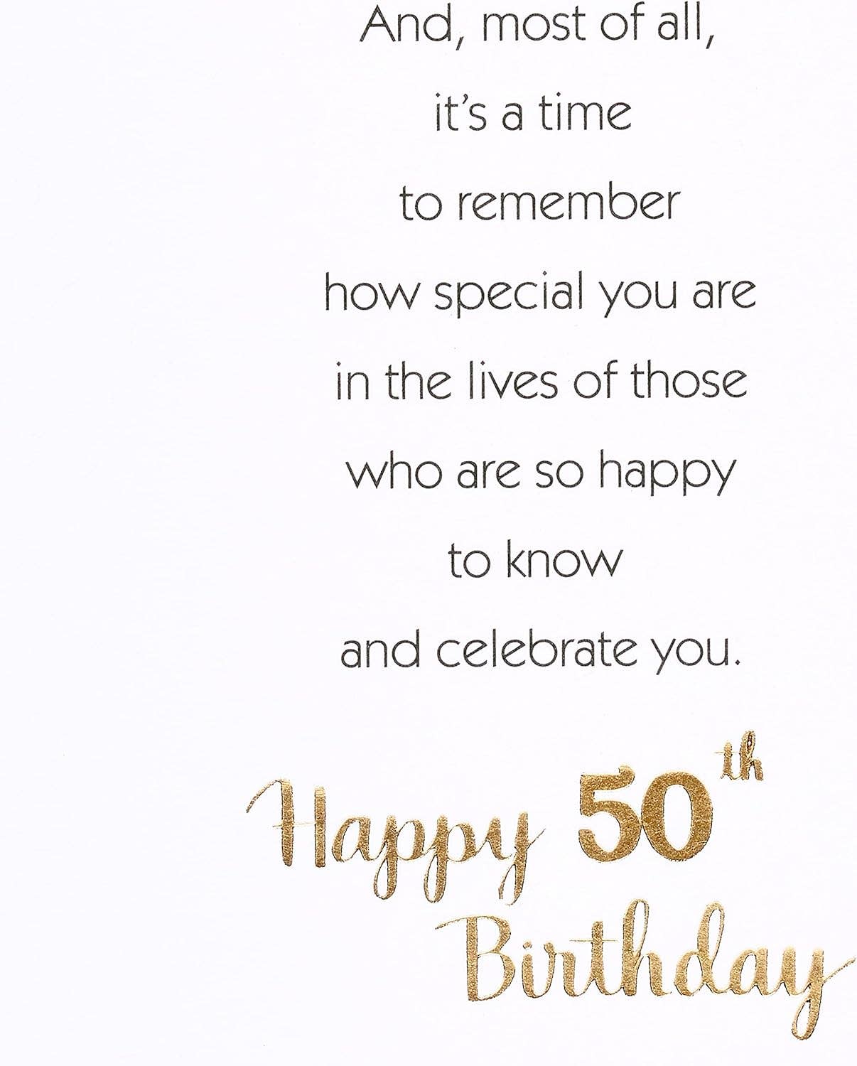 50th Birthday Card for Anyone (Celebrate and Enjoy)