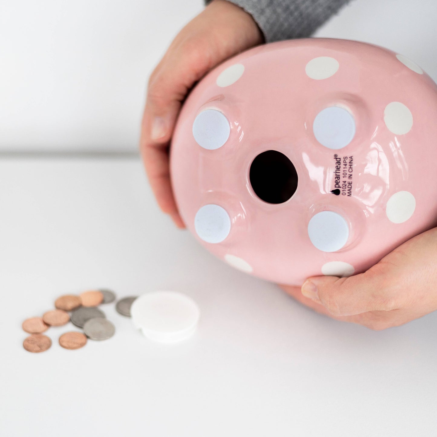 Polka Dot Piggy Bank, Money Bank for Baby or Kids