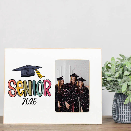 Class of 2026, Rainbow Senior, Graduation Gift, Wooden Frame