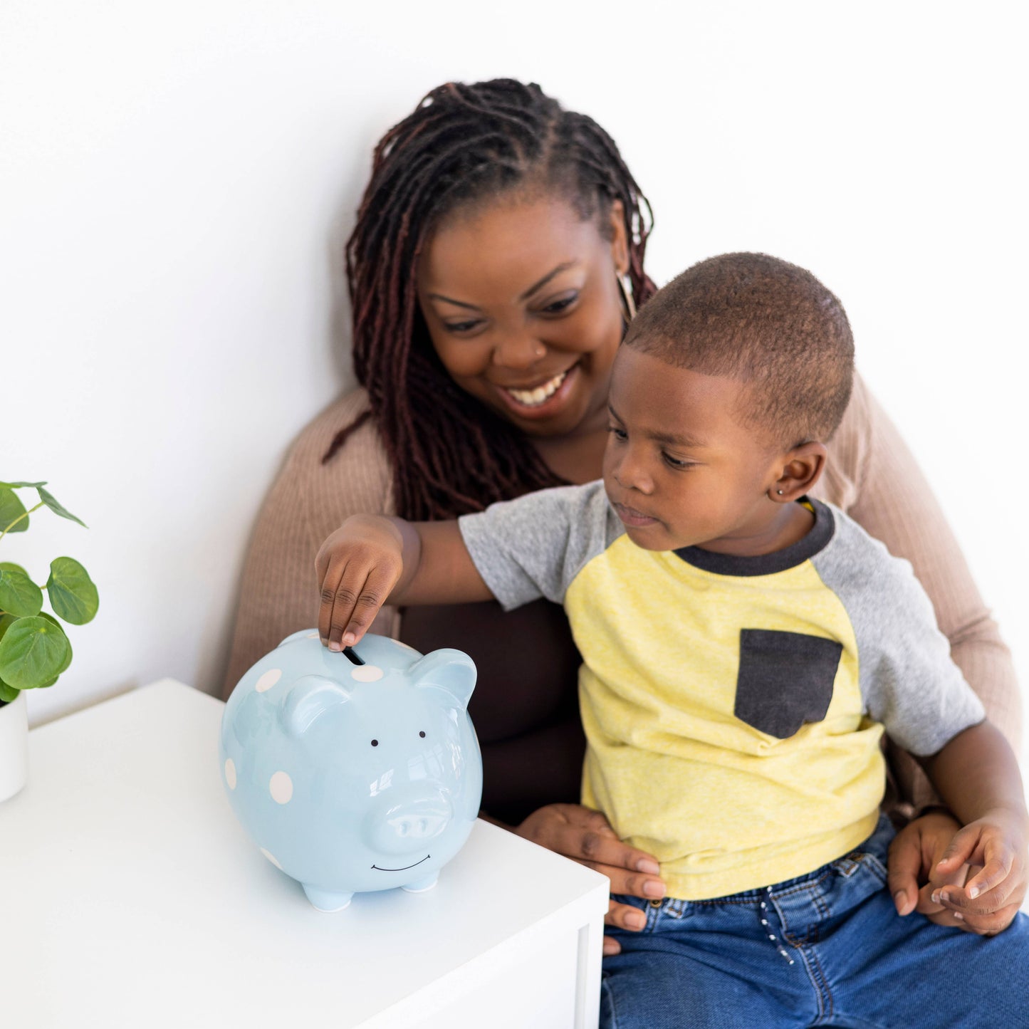 Polka Dot Piggy Bank, Money Bank for Baby or Kids