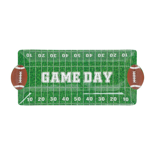Football-Themed 16" Melamine Rectangle Tray