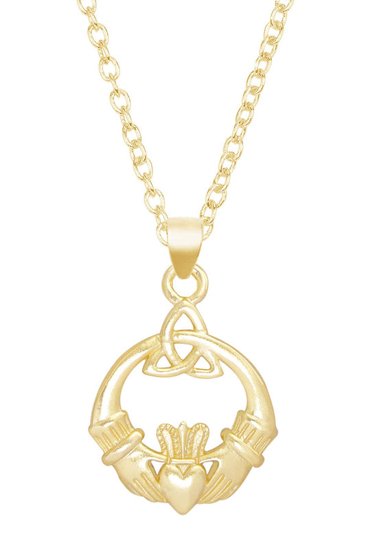 Irish Claddagh Pendant Necklace