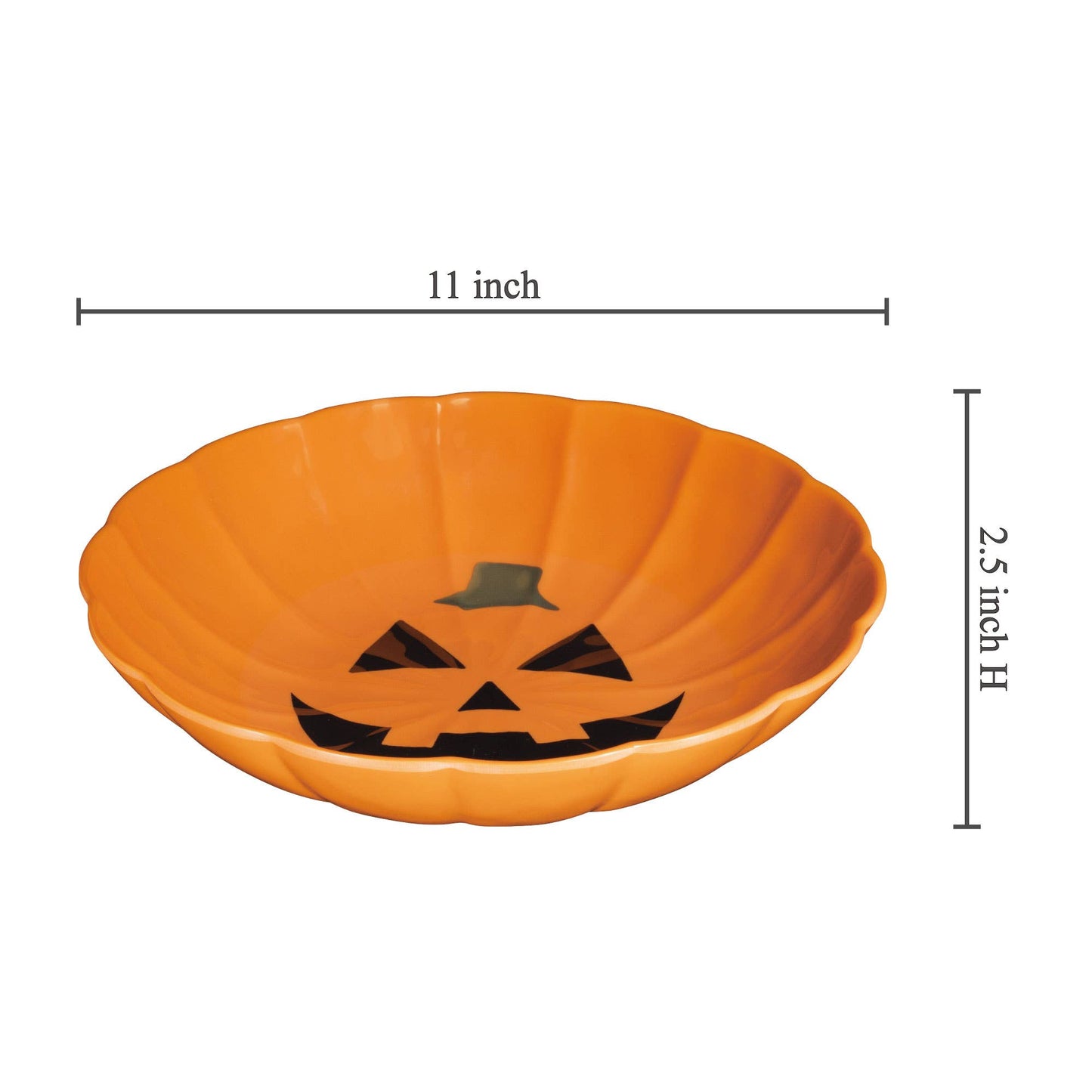 Halloween Pumpkin 11" Melamine Serving Bowl