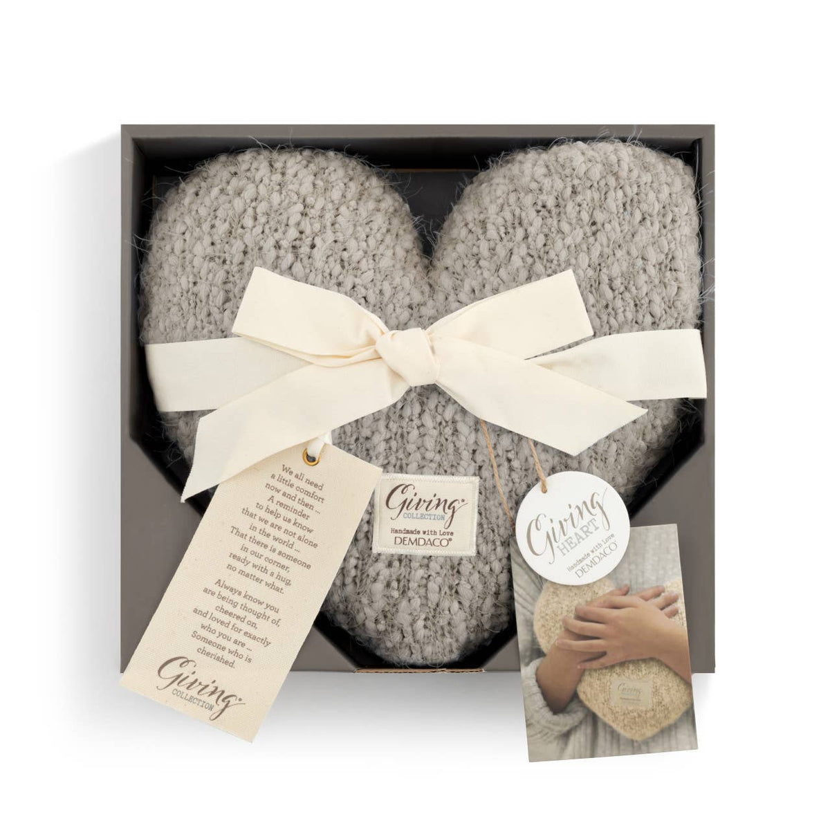 Taupe Giving Heart