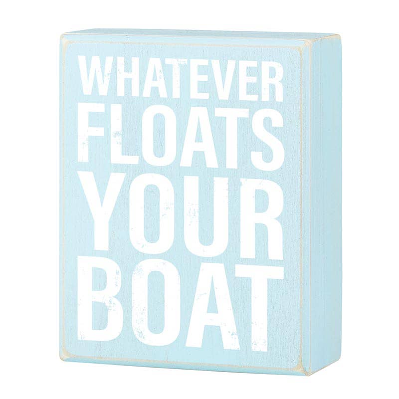 Box Sign - Floats Boat