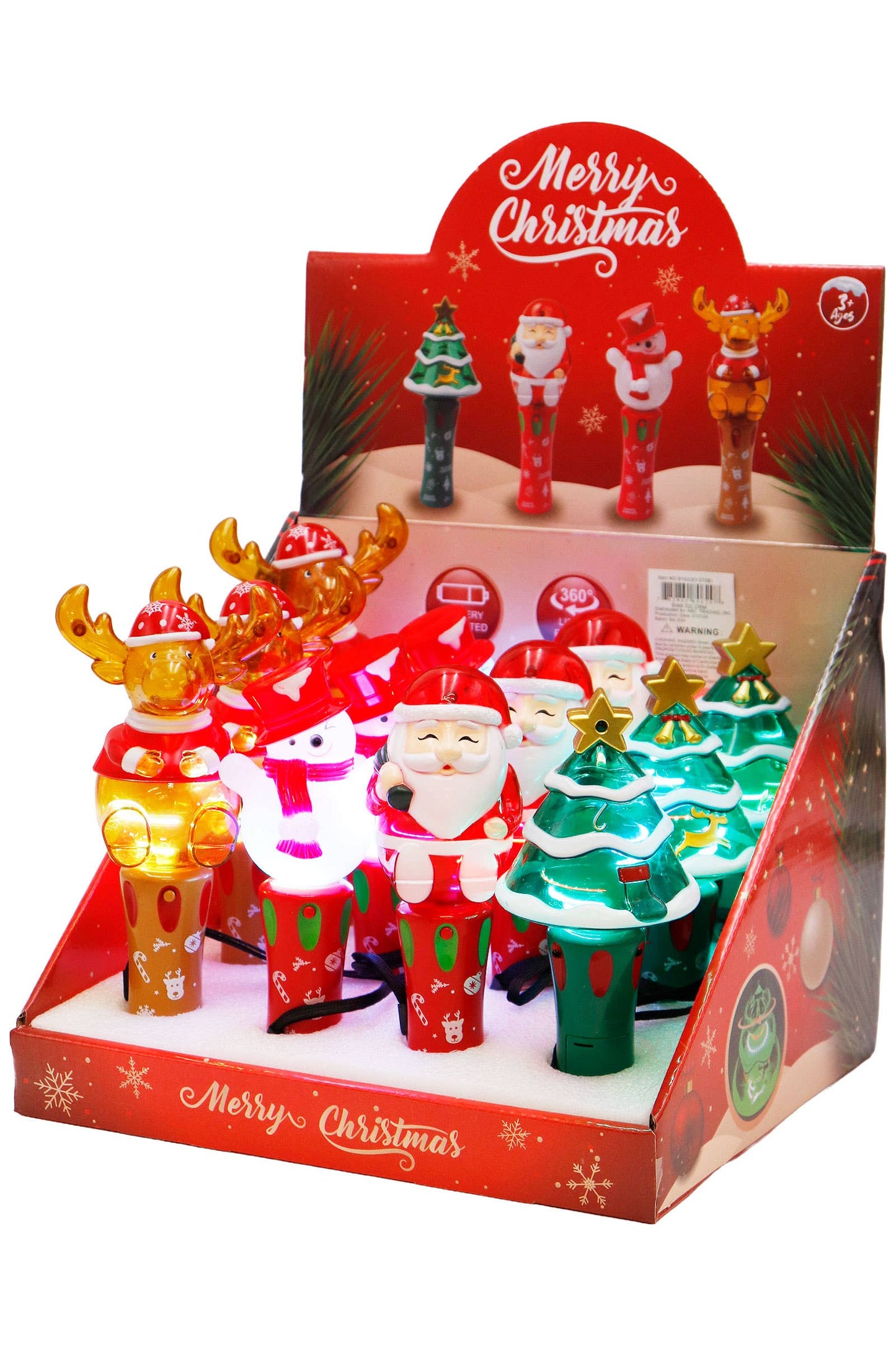 Christmas Spinning Led Light-up Glow Stick Wand