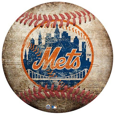New York Mets 12" Baseball Shaped Sign