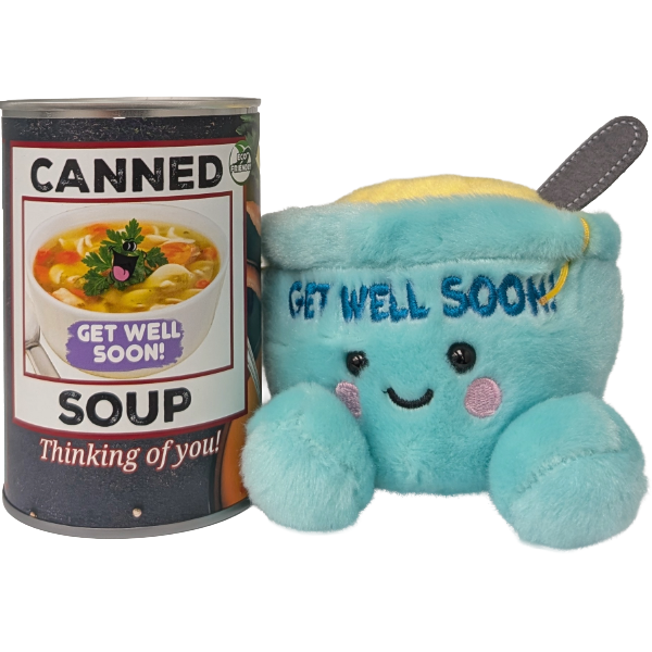 Canned Soup - Chicken Noodle - Get Well Soon Gift - Plush