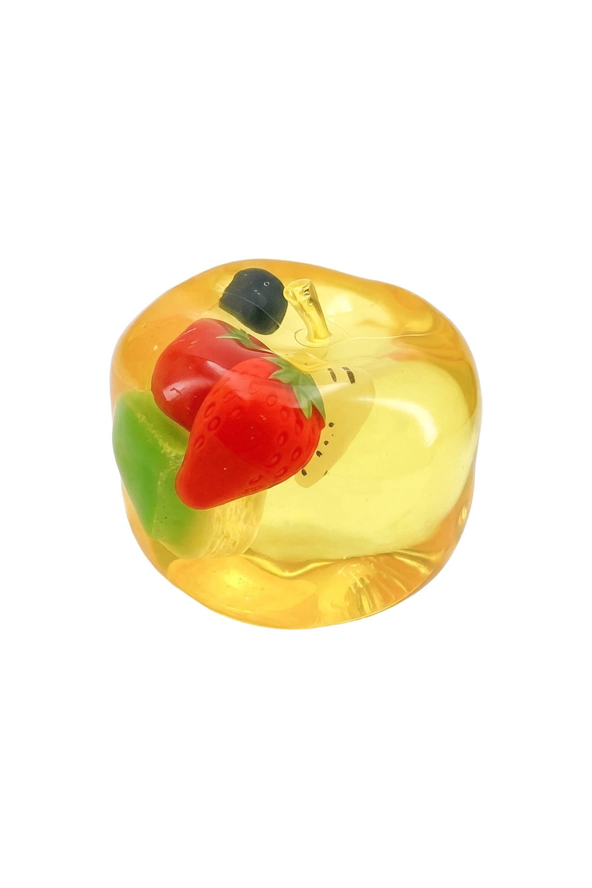 3 Inch Coconut Oil Jelly Apple Fruit Zero Rebound Squishy