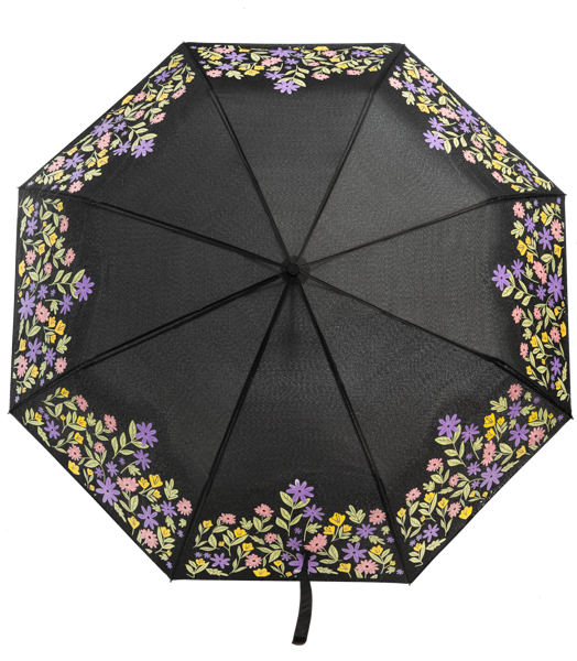 Modern Florals Color Changing Telescopic Umbrellas