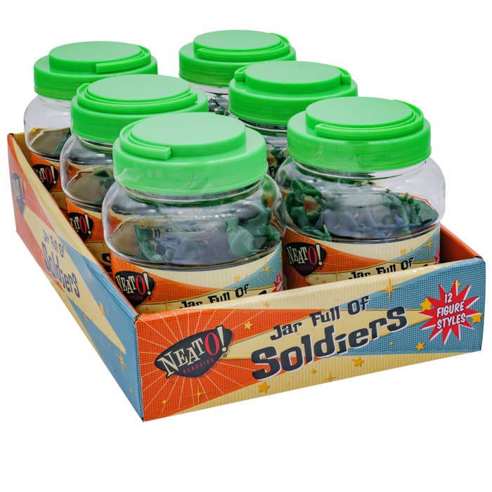 Neato! Jar Full of Soldiers- Retro Classic, vintage toys