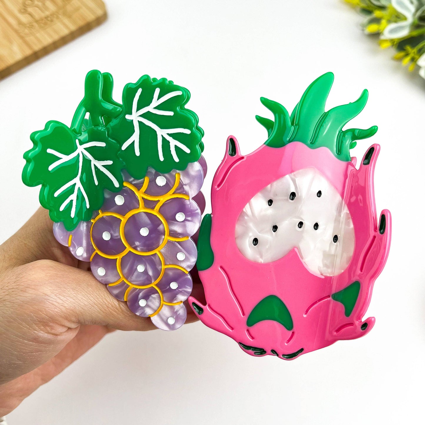 Cute Fruit Acetate Hair Claw Clip