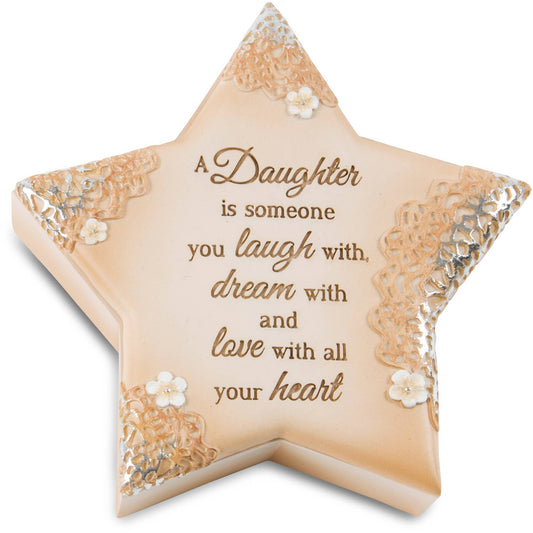 Daughter - 4" x 3.75" Star Keepsake Box