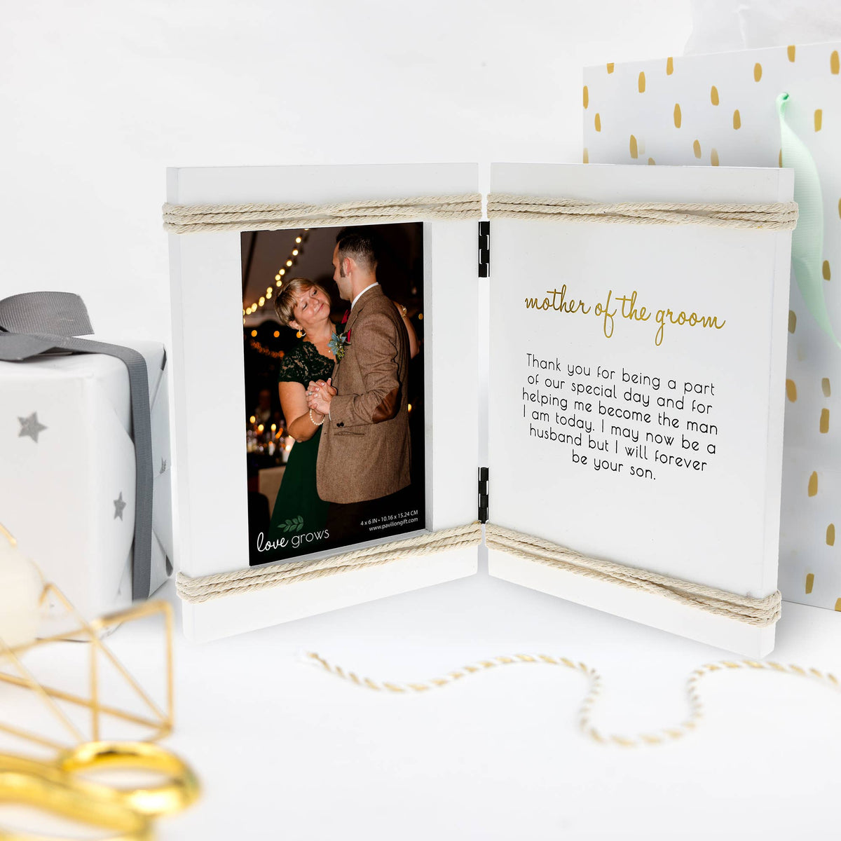 Mother Of The Groom - 5.5" x 7.5" Hinged Sentiment Frame