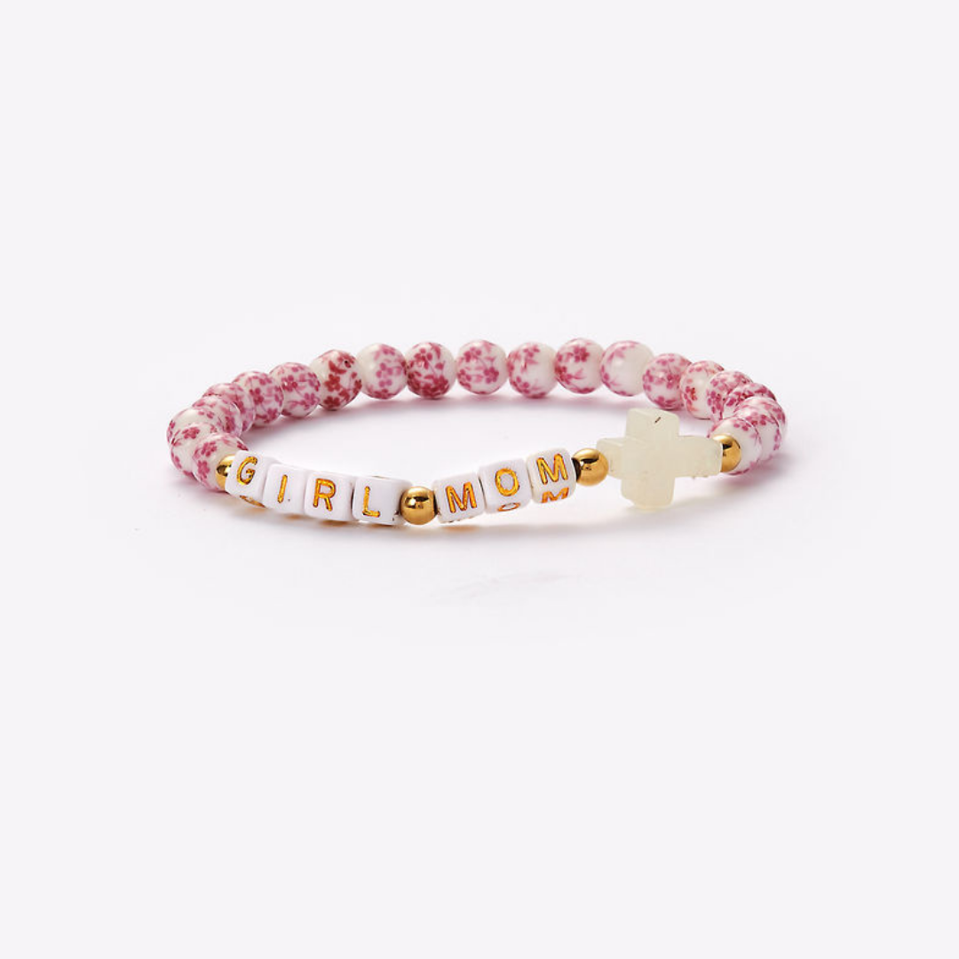 HOLY WATER CUSTOM PORCELAIN BRACELET - GIRL MOM